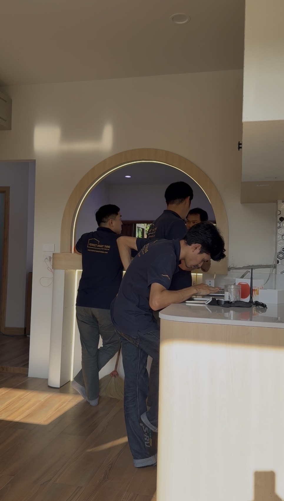 หน้างานติดตั้ง Smart Home ตำบลหัวรอ พิษณุโลก — Apple Home, Home Assistant