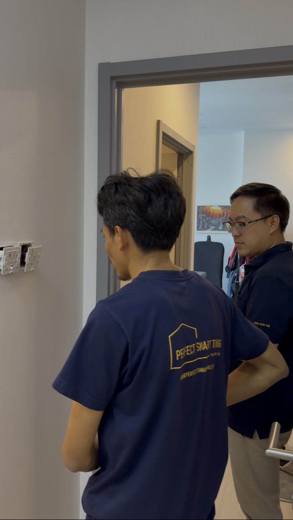 หน้างานติดตั้ง Smart Home คอนโด Supalai Lite ธนบุรี กรุงเทพฯ — Apple Home, Home Assistant