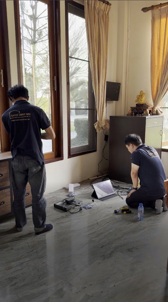 หน้างานติดตั้ง Smart Home บึงคำพร้อย ลำลูกกา ปทุมธานี