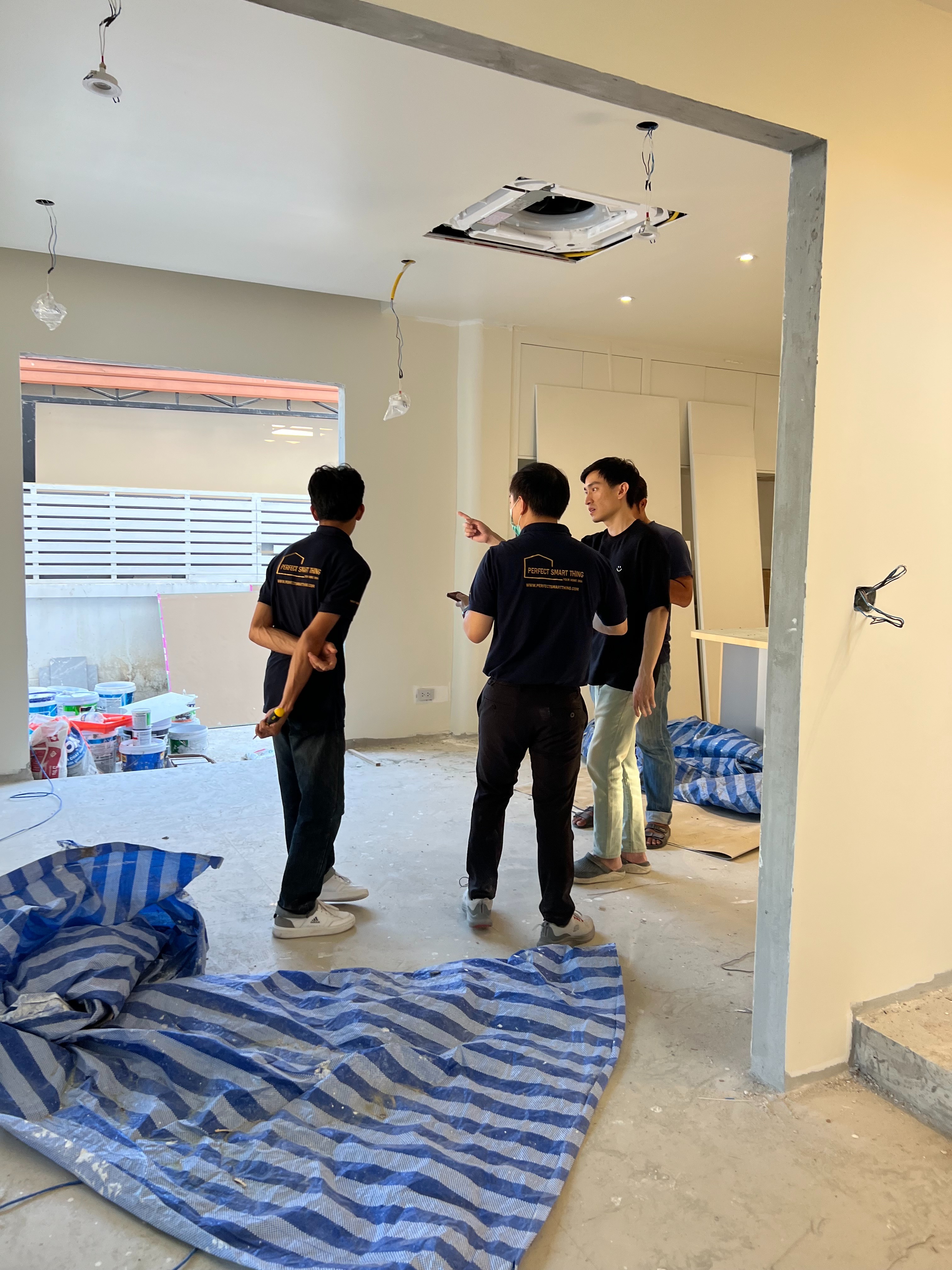 หน้างานติดตั้ง Smart Home ขอนแก่น